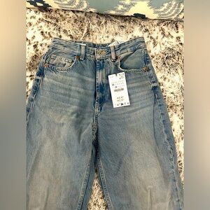 Zara high waisted jeans never worn new with tags